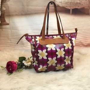 Fossil Coated Canvas Tote